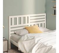 YunCangg Tête de lit blanche en pin massif 166 x 4 x 100 cm, autoportante et à clipser, idéale comme tête de lit avec dossier pour chambre à coucher, chambre d'amis et lit double