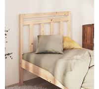 YunCangg Tête de lit en bois de pin massif 81 x 4 x 100 cm pour lit double, lit simple, chambre à coucher, autoportante, à clipser, avec design rustique et dossier stable