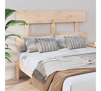 YunCangg Tête de lit en pin massif 124 x 3 x 81 cm, autoportante et à clipser, avec soutien dorsal pour chambre à coucher, chambre d'amis, lit double et lit simple, tête de lit avec fixation murale