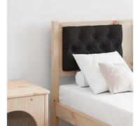 YunCangg Tête de lit en pin massif marron et noir 120 cm - Tête de lit rectangulaire rembourrée avec soutien dorsal respirant - Autoportant et à clipser - Pour chambre à coucher, chambre d'amis