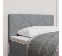 YunCangg Tête de lit en tissu gris clair 80 x 7 x 88 cm avec rembourrage, dossier et montage mural, à clipser pour lit simple, double, lit à sommier tapissier, chambre à coucher moderne