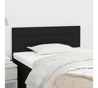 YunCangg Tête de lit noire - 100 x 5 x 78/88 cm - Tissu - Tête de lit rembourrée autoportante - Dossier de lit à clipser - Pour lit double, lit simple, chambre à coucher, chambre d'amis, accessoires