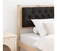 YunCangg Tête de lit rectangulaire en bois de pin massif marron et noir 90 cm avec soutien dorsal pour chambre à coucher, chambre d'amis, lit double, lit simple, montage mural et à clipser