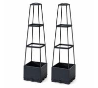 Yunhgft Jardinière Potager sur Pied, résine et Plastique Conception Respirante - pour Balcon - Potager - pour Terrasse, Style to 3, Plastique