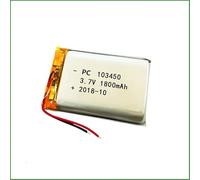 YUNIQUE GREEN-CLEAN-POWER - Batterie Lipo Rechargeable 103450 3.7V 1800mAh | pour Casques Bluetooth, Montres Connectées, POS, Instruments Médicaux | Protection PCM, Jaune