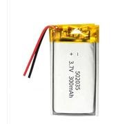 YUNIQUE GREEN-CLEAN-POWER - Batterie LiPo Rechargeable 502035 3,7 V 300 mAh | Compatible avec Casque Bluetooth, Montre Intelligente, Point de Vente, Instruments médicaux | Protection PCM, Jaune