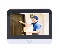 Yunir Judas de Porte Numérique, Caméra Judas de Porte sans Fil WiFi 1080P 2MP avec écran 4,3 Pouces, Grand Angle 160 °, Induction Humaine, Sonnette Vidéo pour la sécurité de la Maison