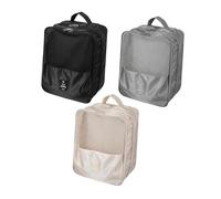 YunJove 3 Pièces Sac à Chaussures Organisateur de Sac de Transport à Chaussures Pochette à Chaussures Fermeture Éclair Tissu Oxford Convient au