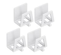 YunJove 4 Pièces Porte-couvercle Mural Porte-ustensiles Organisateur de En Acier Carbone Adapté pour Cuisine Gestion de Vaisselle, blanc
