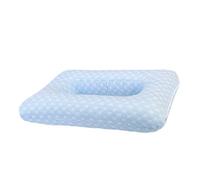 YunJove Oreiller Percage Coussin Percage Oreille Coussin Creux Housse Amovible Lavable Soutien Tête et Nuque Protection Auditive Adapté pour Dormeurs sur, Blue PE Hose