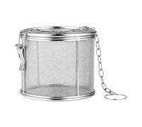 YunJove Panier à épices En Acier Inoxydable avec Filtre à Thé, Tamis à Billes, Panier Séparateur à Mailles et Infuseur à épices, Idéal pour Les Soupes, La Cui, Diamètre 14 cm