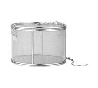 YunJove Panier à épices En Acier Inoxydable avec Filtre à Thé, Tamis à Billes, Panier Séparateur à Mailles et Infuseur à épices, Idéal pour Les Soupes, La Cui, Diamètre 16 cm