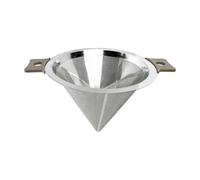 YunJove Tamis à Cône En Inox 304 Micro-Perforé Passoire Conique En Acier Inoxydable Solide Crépine à Mailles Fines pr Préparation Boisso, Double Couche