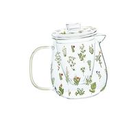 YunJove Théière En Verre Borosilicate avec Support à Infuser Pot à Thé Floral Transparent pour Infusions Multiples Bouilloire Utilisable sur Plaque à, GRAND