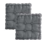 Yunlaishaocer Lot de 2 coussins d'assise épais et matelassés doux avec rembourrage en coton PP pour chaise, banc, chaise de jardin et salle à manger, 40 x 40 cm