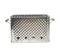 Yunmeryker Barbecue Charbon Portable, Mini Barbecue Camping en Acier Inoxydable, Petit Gril Déplacement Léger