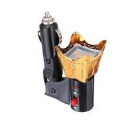 Yunmeryker Brûleur D'Encens Électrique Auto Allume-cigare Diffuseur Décoratif Fer Porte-encens Véhicule Créatif Adapté à La Voiture Cadeaux Décoration Intérieure, or
