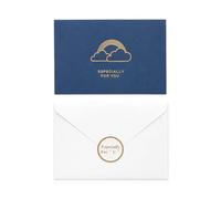 Yunmeryker Carte d'anniversaire vintage, carte pliée incluant une enveloppe, finition dorure à chaud, toutes occasions