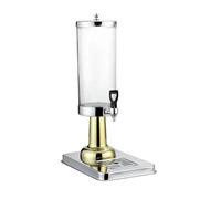 Yunmeryker Distributeur de Boissons de 3 Litres avec Structure Renforcée, Robinet Pratique, Bac Récupérateur Inclus, Portable et Utile, Idéal pour Les Fêtes, Les, or