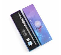Yunmeryker en Verre, Kit Calligraphie avec Encre & Porte-Stylo, Coffret Cadeau pour Débutant