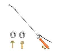 Yunmeryker Lance D'arrosage pour Tuyau D'arrosage avec Vanne D'arrêt, pour Pelouse, Raccords en Laiton 3/8" et 1/4".