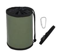 Yunmeryker Mini Seau Organisateur Sac à Outils Ceinture Porte-clous PVC Imperméable Fonction Utilitaire Compact Adapté Électriciens Bricoleurs Atelier Taille, Vert