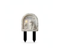 Yunmeryker Piquet commémoratif Chat pour Jardin - Décoration Discrète en Acrylique Résistant aux Intempéries - Marqueur Jardin