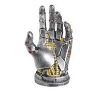 Yunmeryker Statue Principale Robotic Hand Statue Figurine de Bureau Décoration Maison Support Manette de Jeu Sculpture Créative Émail Adapté à Salon Cham, M