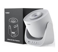 YUNRAY Projecteur Ciel Étoilé, Projecteur Galaxie Planétarium Enfants Adultes, Veilleuse Projecteur avec 2 Disque & Minuterie, Projecteur Étoiles pour Chambre Anniversaire Noël Cadeau (White)