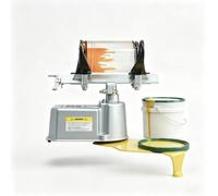 YUNRUX Mélangeur de peinture pneumatique adapté pour seau de peinture de 1 à 5 l, agitateur de peinture, plage de serrage réglable de 8 à 20 cm, agitateur de peinture à air 700 tr/min, mélangeur
