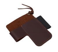 Yunseity Gaine Multi-outils en Cuir de Vache Faite à la Main avec Pince de Ceinture, Rangement pour Stylo Lampe de Poche et Cutter Pliable dans un Organisateur Compact Marron pour un Transport