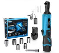 YUNXI Kit de clés à cliquet sans fil, outil à cliquet portatif rechargeable au lithium, idéal pour l'amélioration de la maison, l'assemblage d'équipement et les travaux de démontage de l'espace étroit