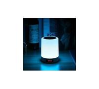 Yunyoda veilleuse bluetooth haut-parleur, lampe de chevet tactile à changement de couleur rvb rechargeable avec réveil, haut-parleur bluetooth avec