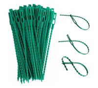 YUNYU Lot de 100 attaches de soutien réglables de 22 cm pour plantes en horticulture et jardinage | Clips flexibles et réutilisables pour tomates, concombres, vignes