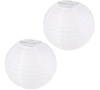 YUNYU Lot de 2 abat-jours ronds en papier pour projets créatifs et décoration de fête de jardin (20 cm, 20 cm)