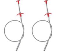 YUNYU Lot de 2 outils de nettoyage en serpent, câble flexible en acier à ressort de 60 cm, outil de débouchage puissant pour évier de cuisine, salle de bain et canalisations domestiques