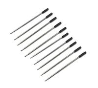 YUOIUX Lot de 10 recharges de stylo à bille en métal bleu noir de 115 mm de rechange pour stylo à bille de 1 mm