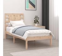 YUOTYRKTEJRSG Cadre de lit sans Matelas 90x200 cm Bois de pin Massif literie sommier Chambre Adulte dortoir Chambre Etudiant lit Plateforme Robuste Facile Monter Structure Solide
