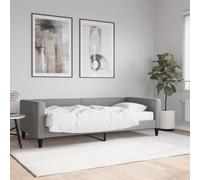 YUOTYRKTEJRSG Materac piankowy 2w1 kanapa łóżko szara 90x190 cm | Lit de jour avec matelas gris clair 90x190 cm tissu canape lit convertible salon chambre confortable
