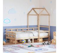 YUOTYRKTEJRSG Pin Massif Polyvalent Jour 80 x 200 cm Brun | Lit de jour avec toit bois massif 80x200 cm sans matelas canapé convertible coffre rangement
