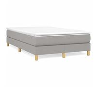 YUOTYRKTEJRSG Tissu Durable Ressorts ensachés Lit sommier Gris 120x190 cm | Sommier a lattes et matelas a ressorts ensaches gris clair 120x190 cm tissu surmatelas inclus ensemble lit