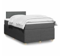 YUOTYRKTEJRSG Tissu Polyester Ressorts ensachés Lit sommier Gris 120x190cm