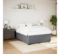 YUOTYRKTEJRSG Velours matelassé Chambre avec Lattes 140x190 cm Gris