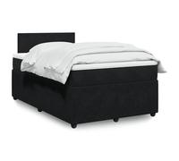 YUOTYRKTEJRSG Velours Ressorts Ensachés Lit Sommier 120x190 cm Noir