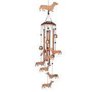 yupeuooe Carillon À Vent Commémoratif De Chien | Décoration de Jardin Commémorative en Métal pour Chien | Carillon d'Extérieur pour Jardin,pour Femme Homme Maman Grand-Mère Epouse Cadeau Maison