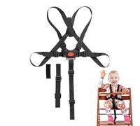 yupeuooe Faire un harnais de 5 points pour chaise de bébé, chaise haute de 5 points STRAP DE SÉCURITÉ | Ceinture de sécurité des réglables,Chaise haute réglable à 5 points Couile de protection des
