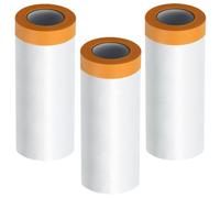 Yuqilin 3 pièces Bache Protection Peinture Polyane Bache Peinture 280× 20M | Masker Avec Ruban De Masquage Pour Masquer Et Recouvrir rénovations domestiques rénovations complètes