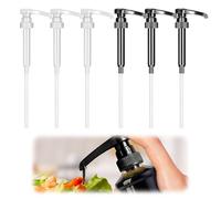 Yuqilin 6 Pièces Pompe Sirop,Réutilisable Pompe Doseuse Quantitatif