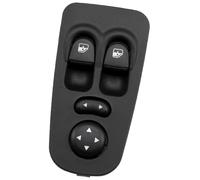 Yurefax outon de vitre de porte Interrupteur de fenêtre 735360605 bouton levage électrique commande puissance voiture, pour Lancia, pour Ypsilon 2003 2004 2005 2006-2011(BLACK 735360605)