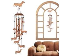 Yurosuis Carillon Commémoratif pour Chien | Décor Mémorial Mignon pour la Maison - Carillon à Vent Son Grave - Patio Porche Cour Balcon Maison pour Femme Homme Grand-Mère Épouse Maisonnée Anniversaire
